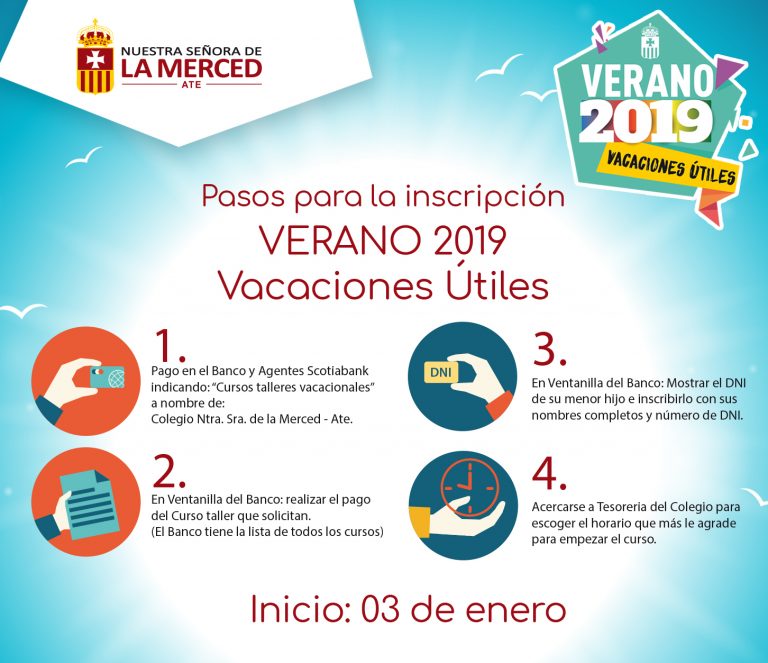 VERANO 2019 Vacaciones Útiles Colegio 
